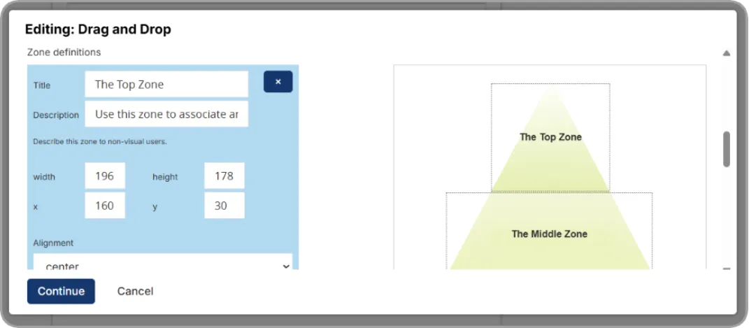 Drag and Drop editor — needs capture