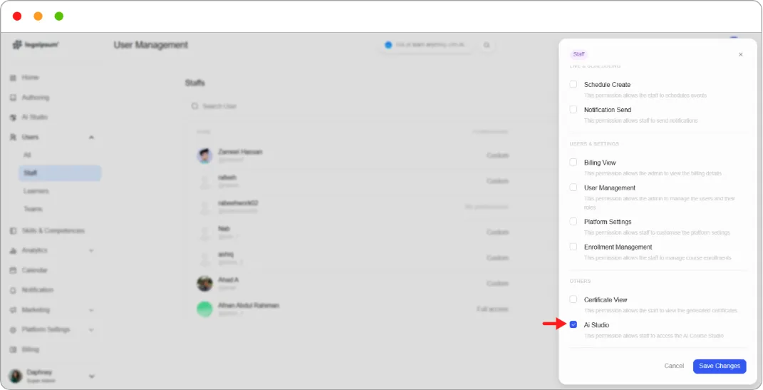 How to create a course author role screenshot 28