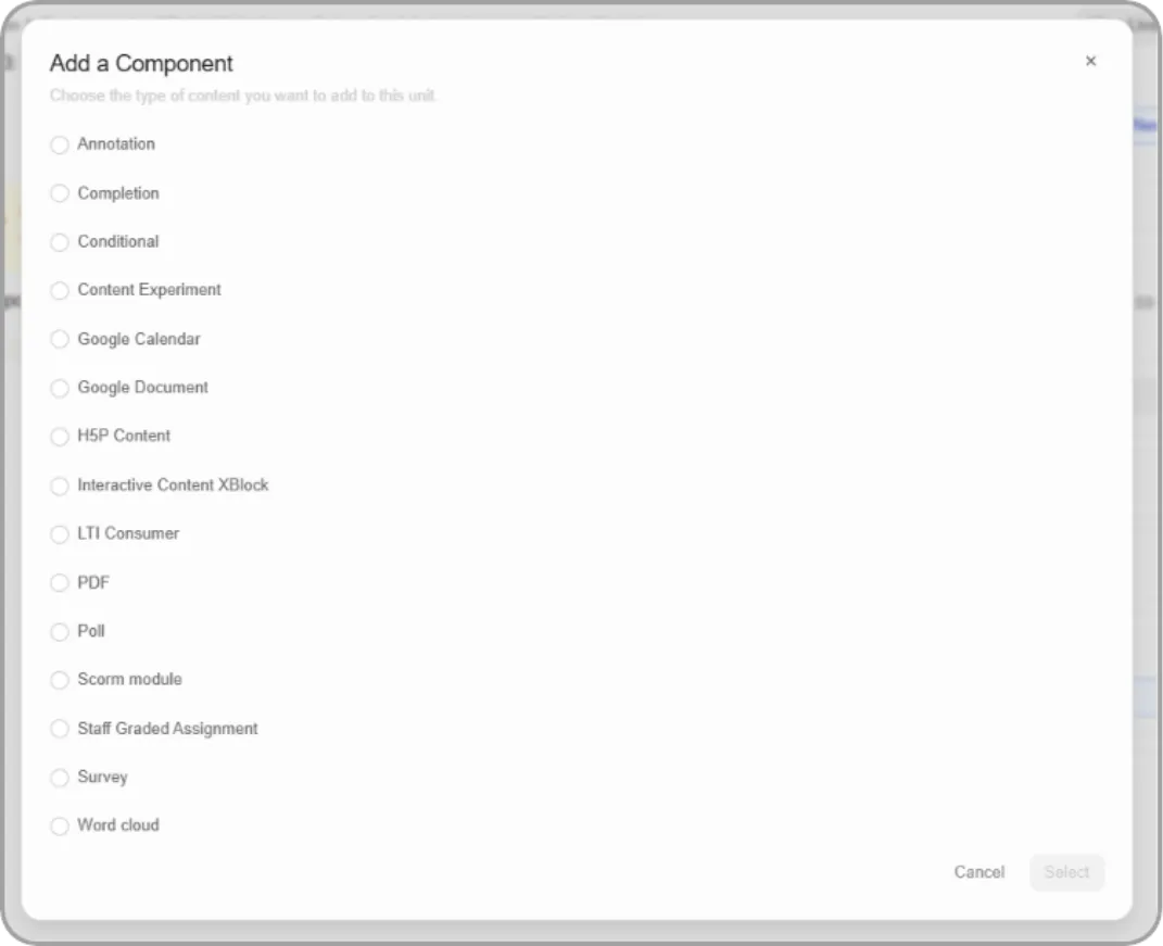 Advanced Module List with Suggested modules chips