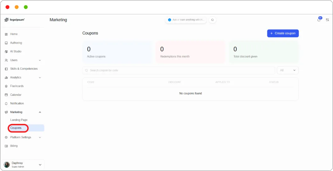 How to create and manage coupons screenshot 75