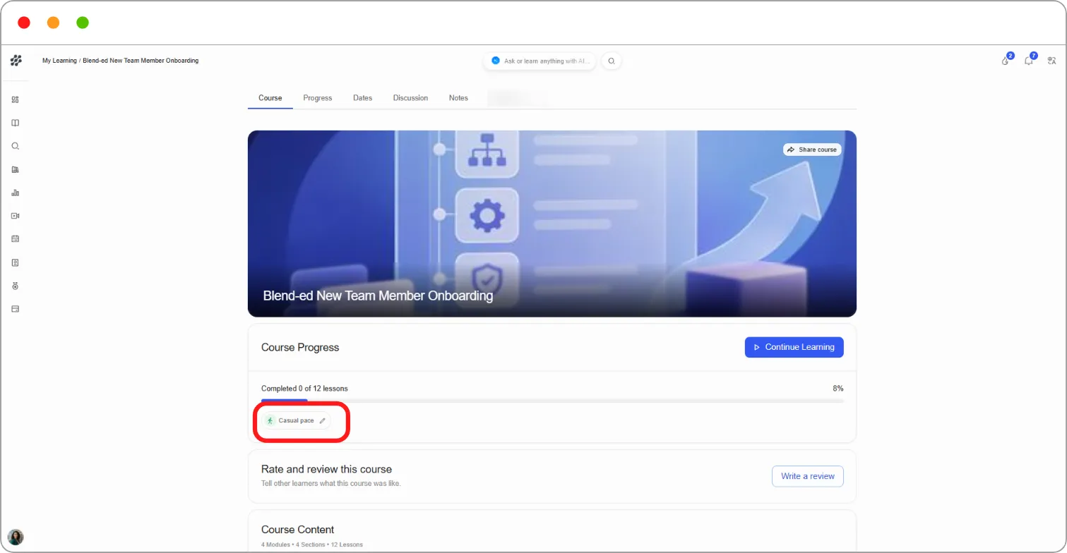 How to find your way around a course screenshot 5