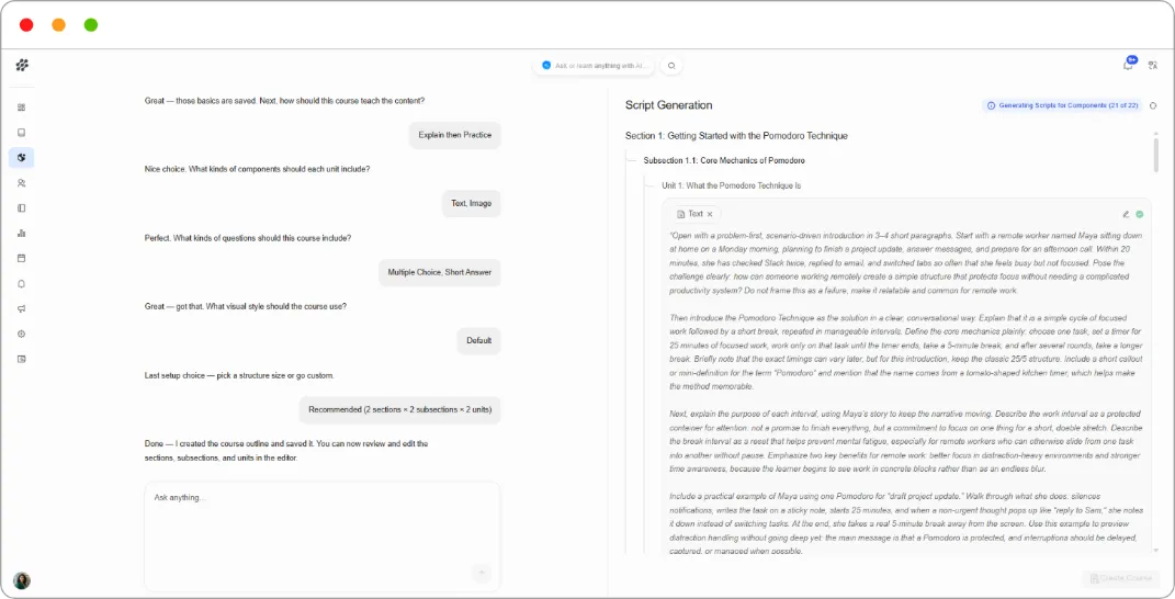 How to Create a Course with AI Studio screenshot 13